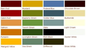 Old Fashioned Paint Colors